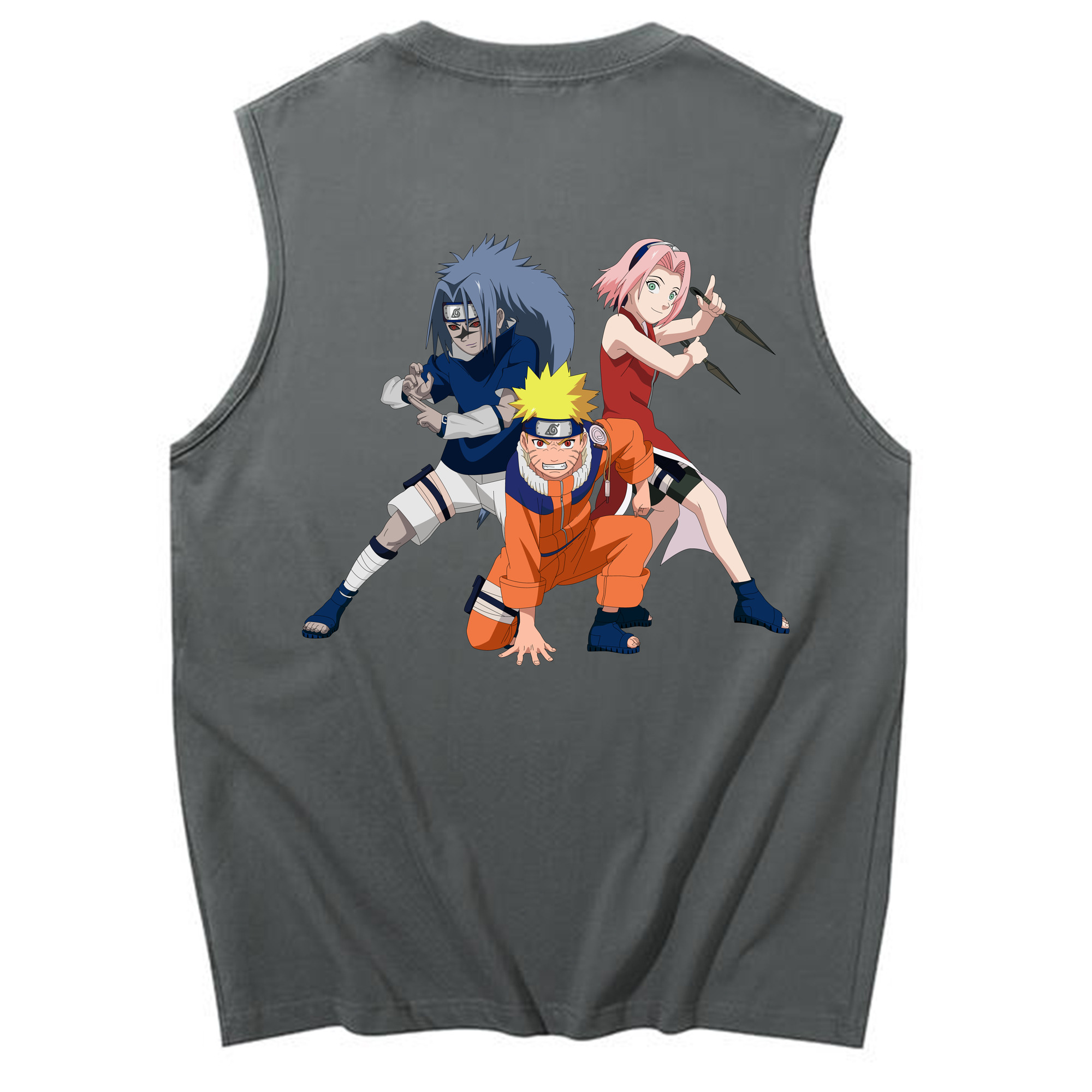 （画像用） NARUTO -ナルト- うずまき ナルト Uzumaki Naruto コットン100％タンクトップ（背面プリント）
